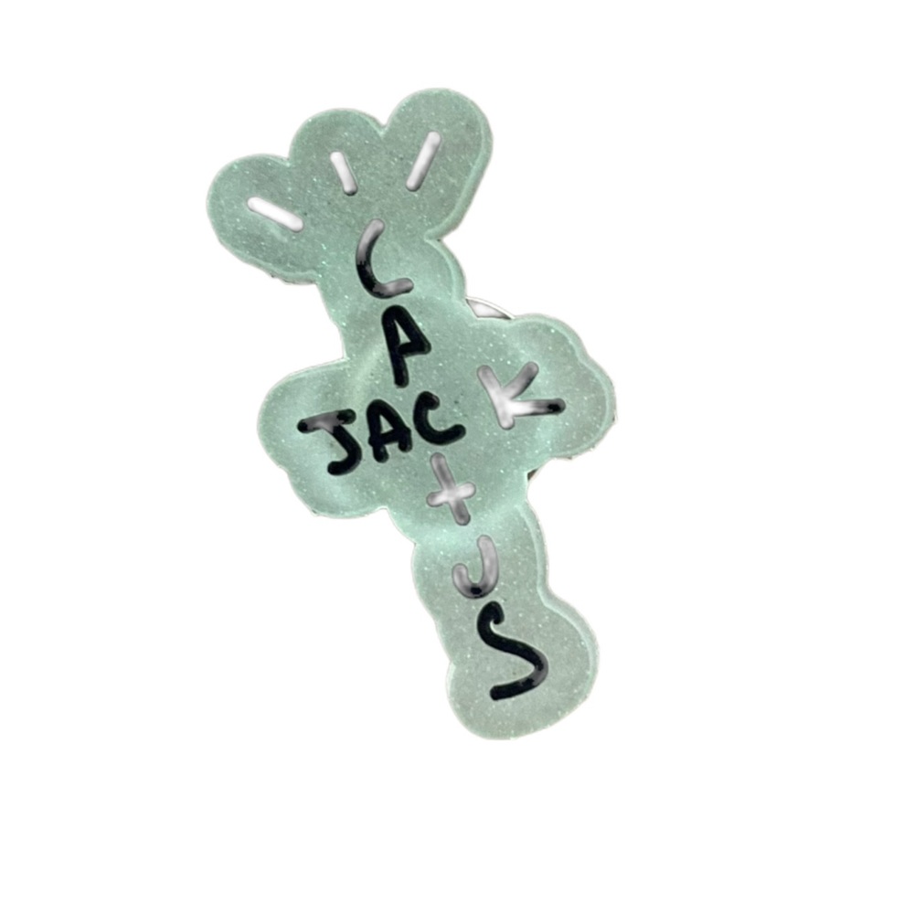 Cactus Jack Glow In The Dark Croc Charm - Picture 2 of 4